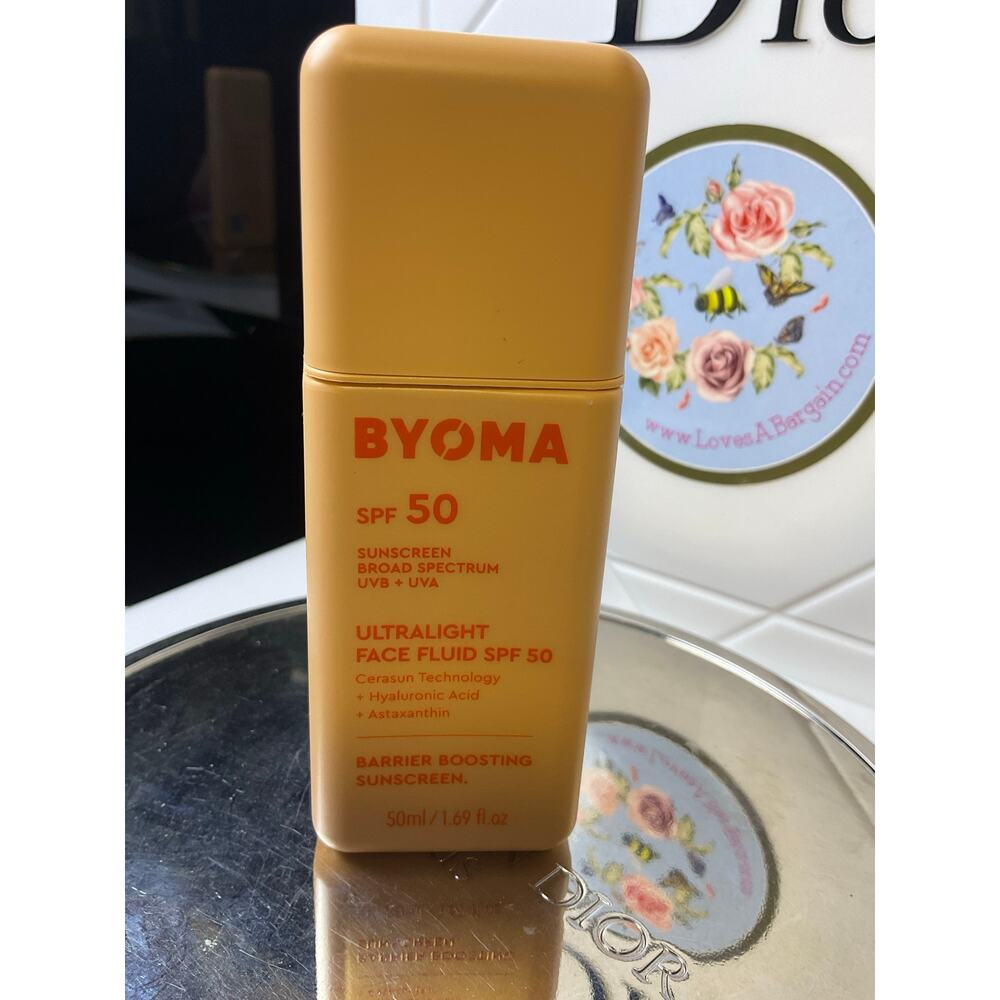 Byoma ULTRALIGHT FACE FLUID SPF 50 HYDRATE & PROTECT 50 mL (1.69 oz) -NEW no box